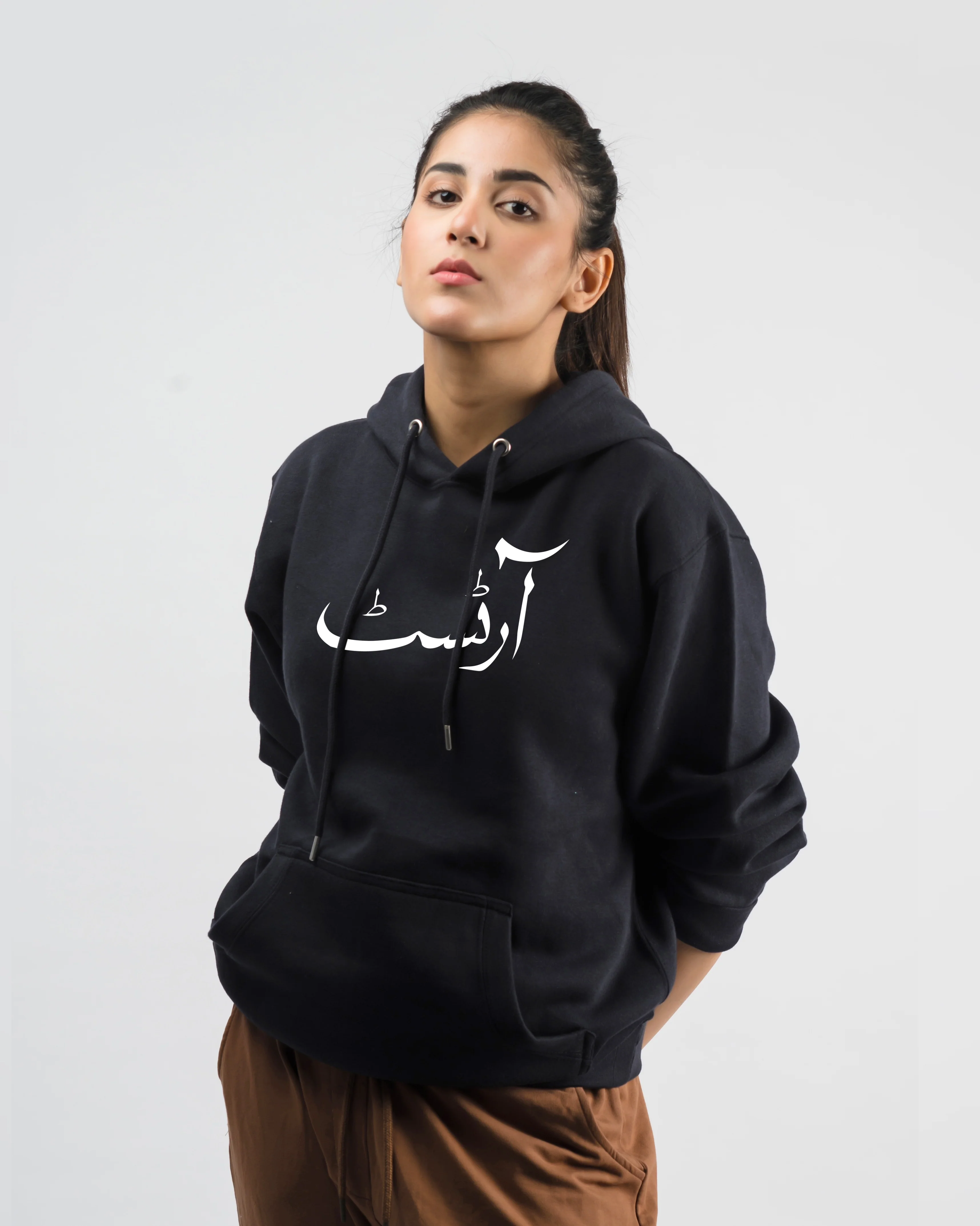 آرٹسٹ Graphic Pull Over Hoodie