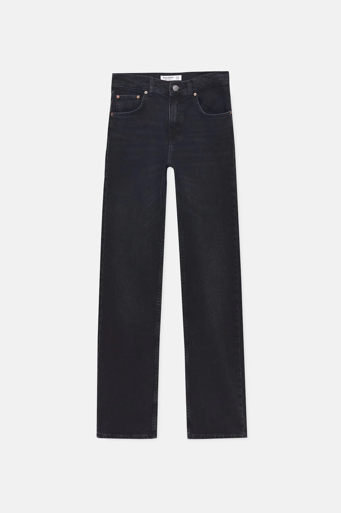 Black Slim Comfort Mid Waist Straight Jeans - Image 3