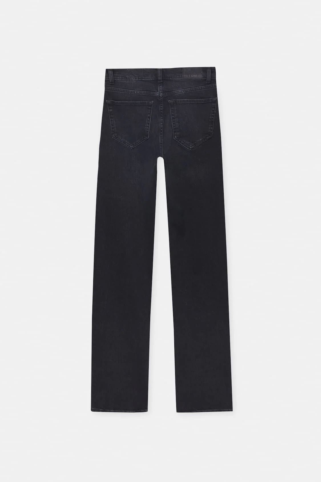 Black Slim Comfort Mid Waist Straight Jeans - Image 4