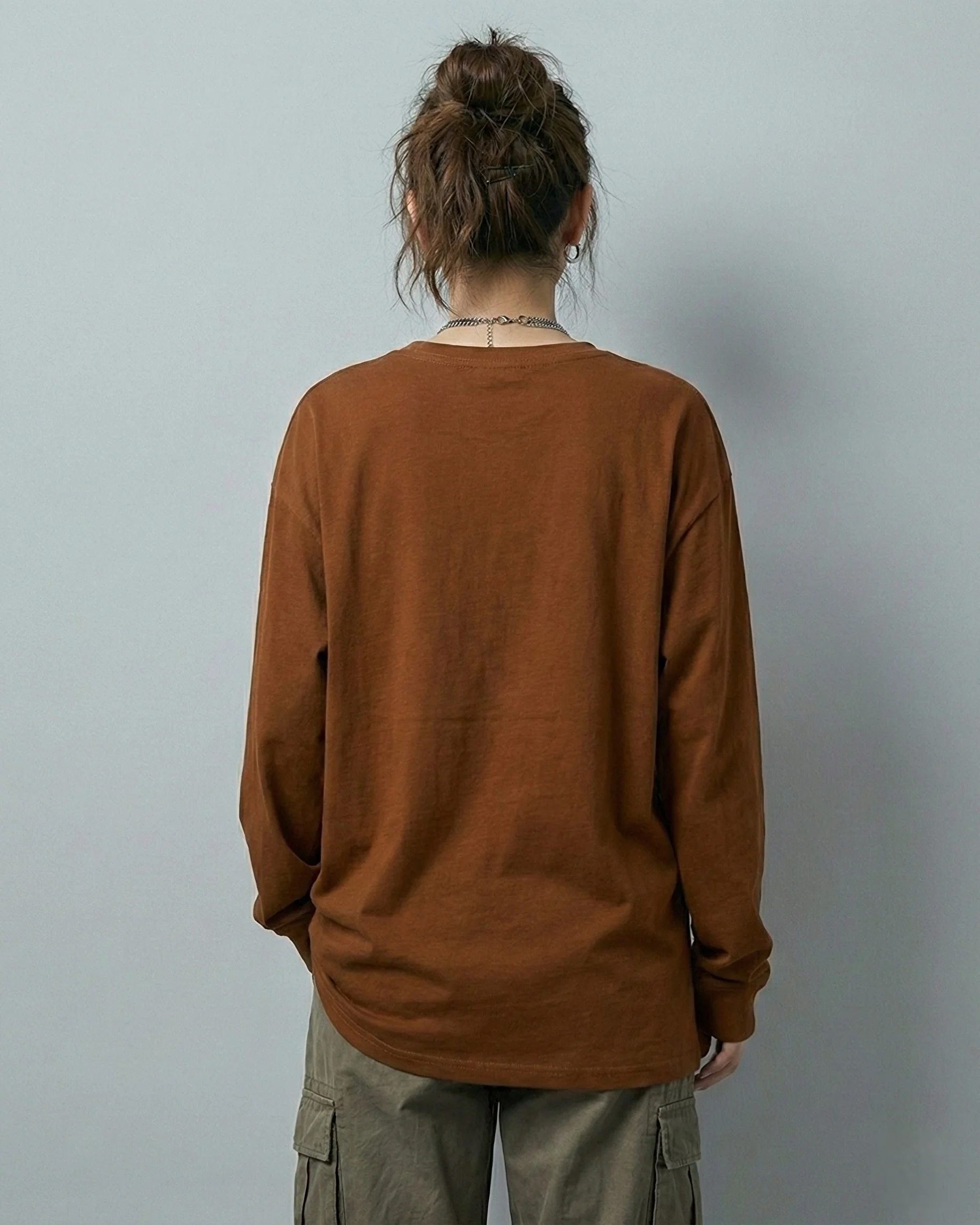 Canvas Girl Graphic Long Sleeve Oversized Tee - Image 3