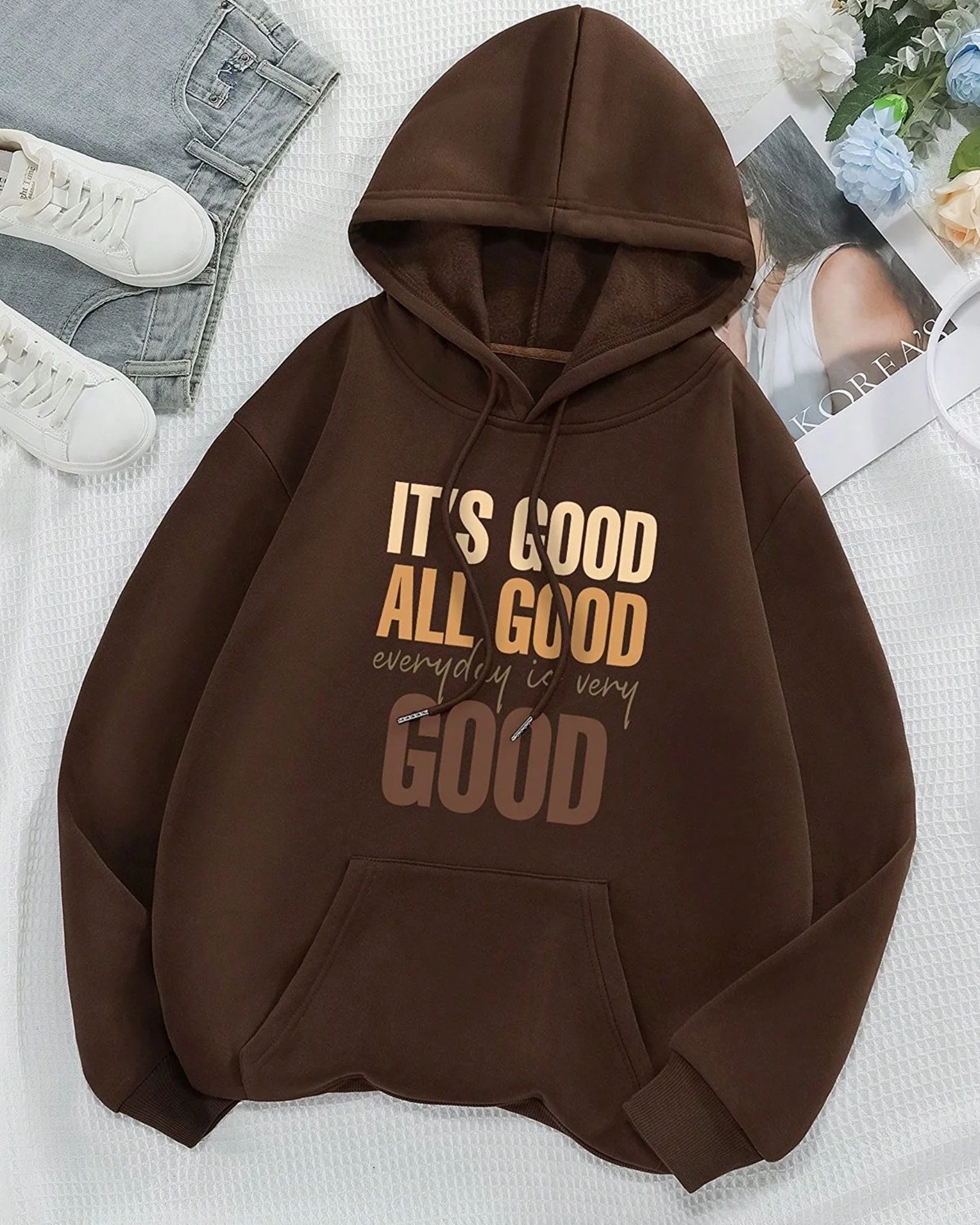 It’s Good Graphic Oversized Hood Brownie - Image 2
