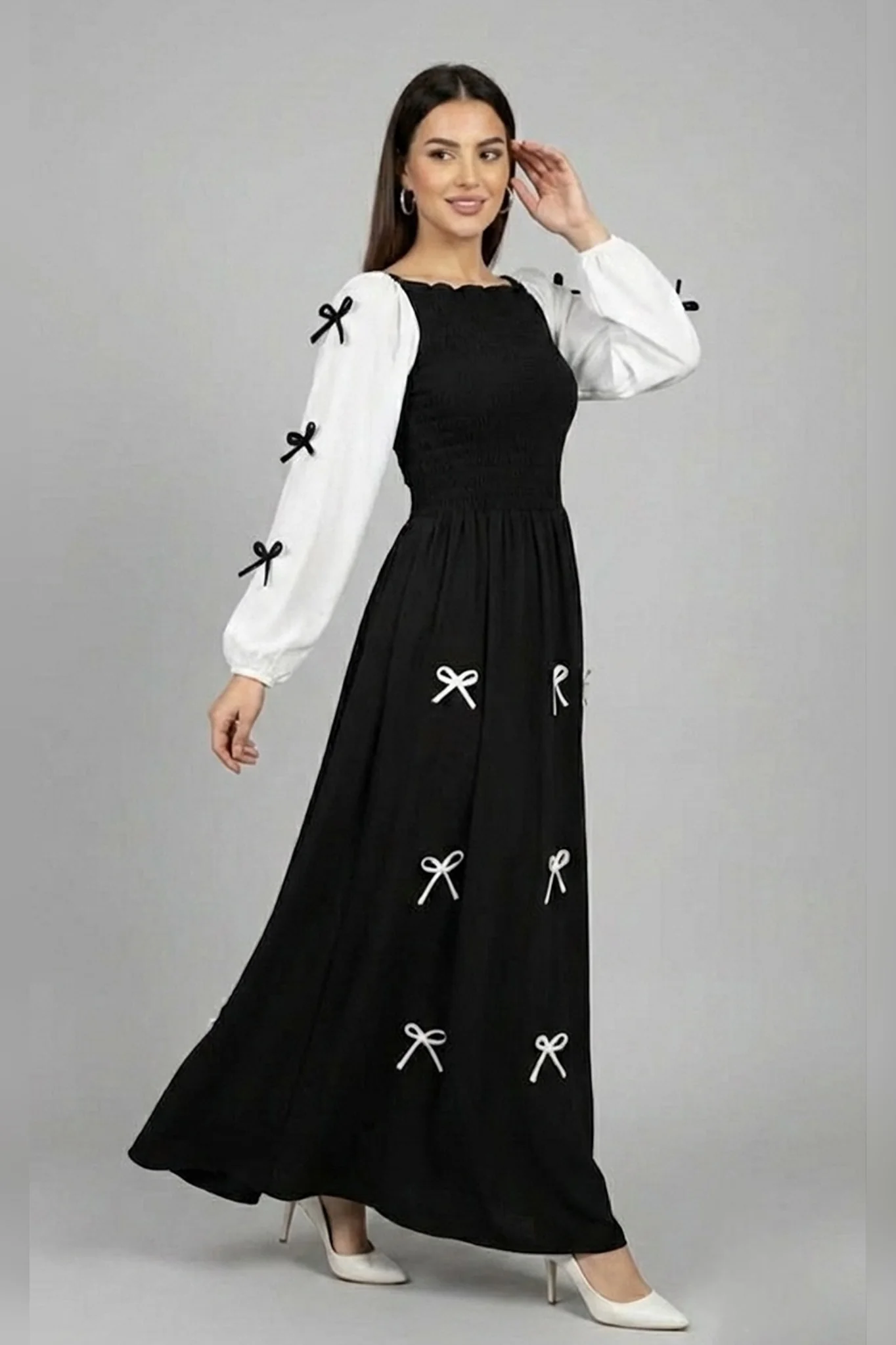 Rococo Orzelle Long Maxi Dress Black