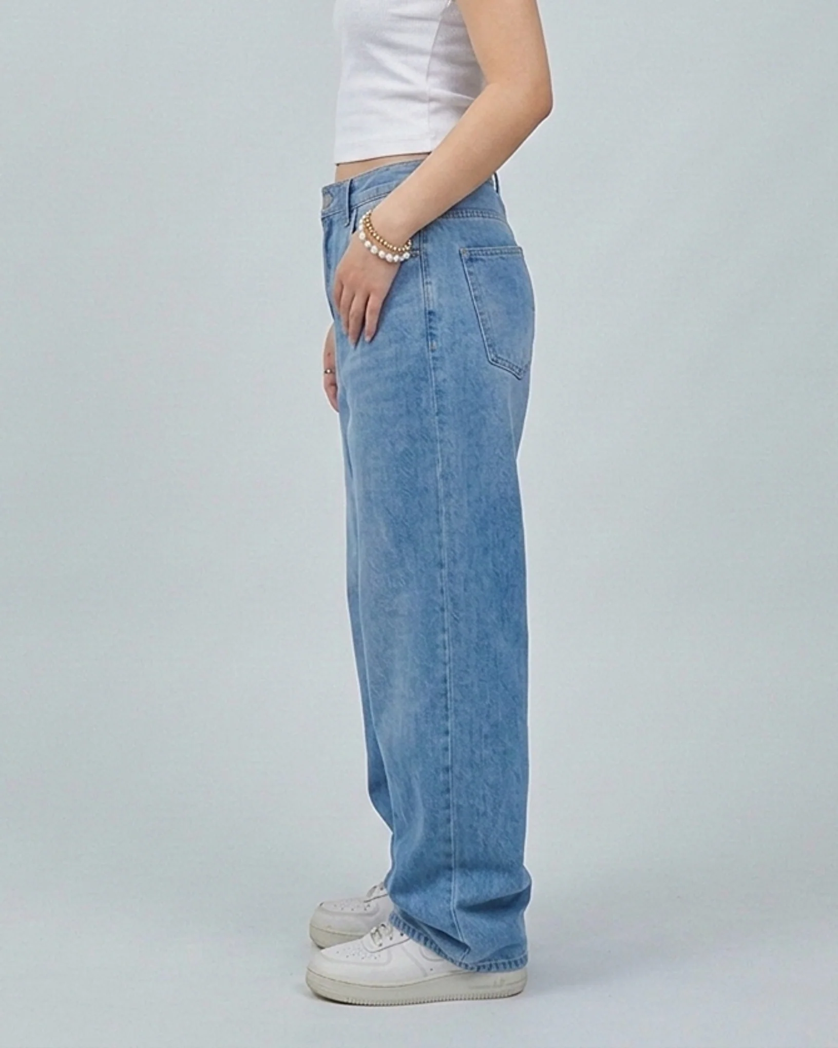 Shadow Core Baggy Denim Jeans Denim Blue - Image 3