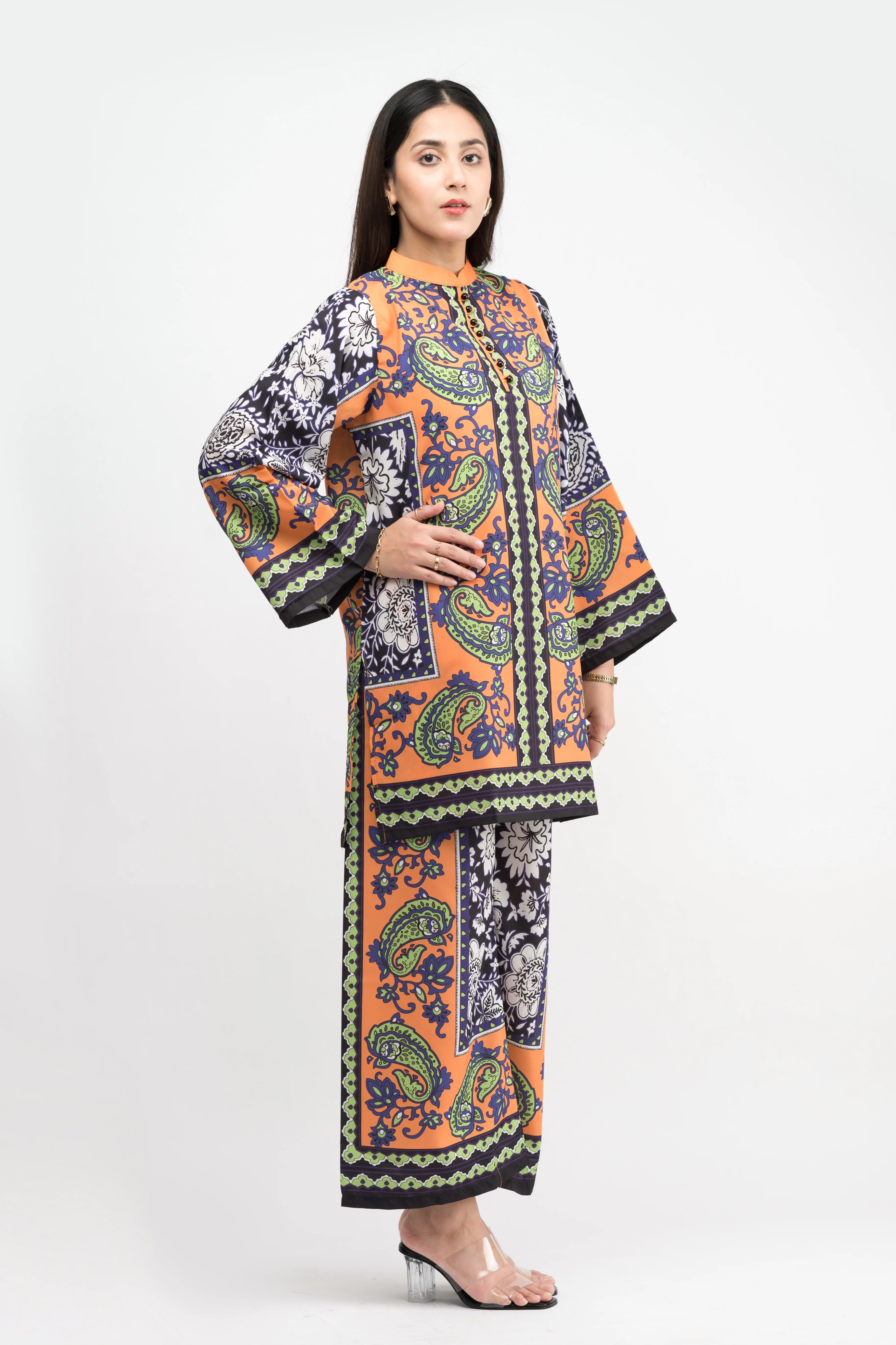 Erica Printed Swiss Lawn Co-Ord Set - Image 2