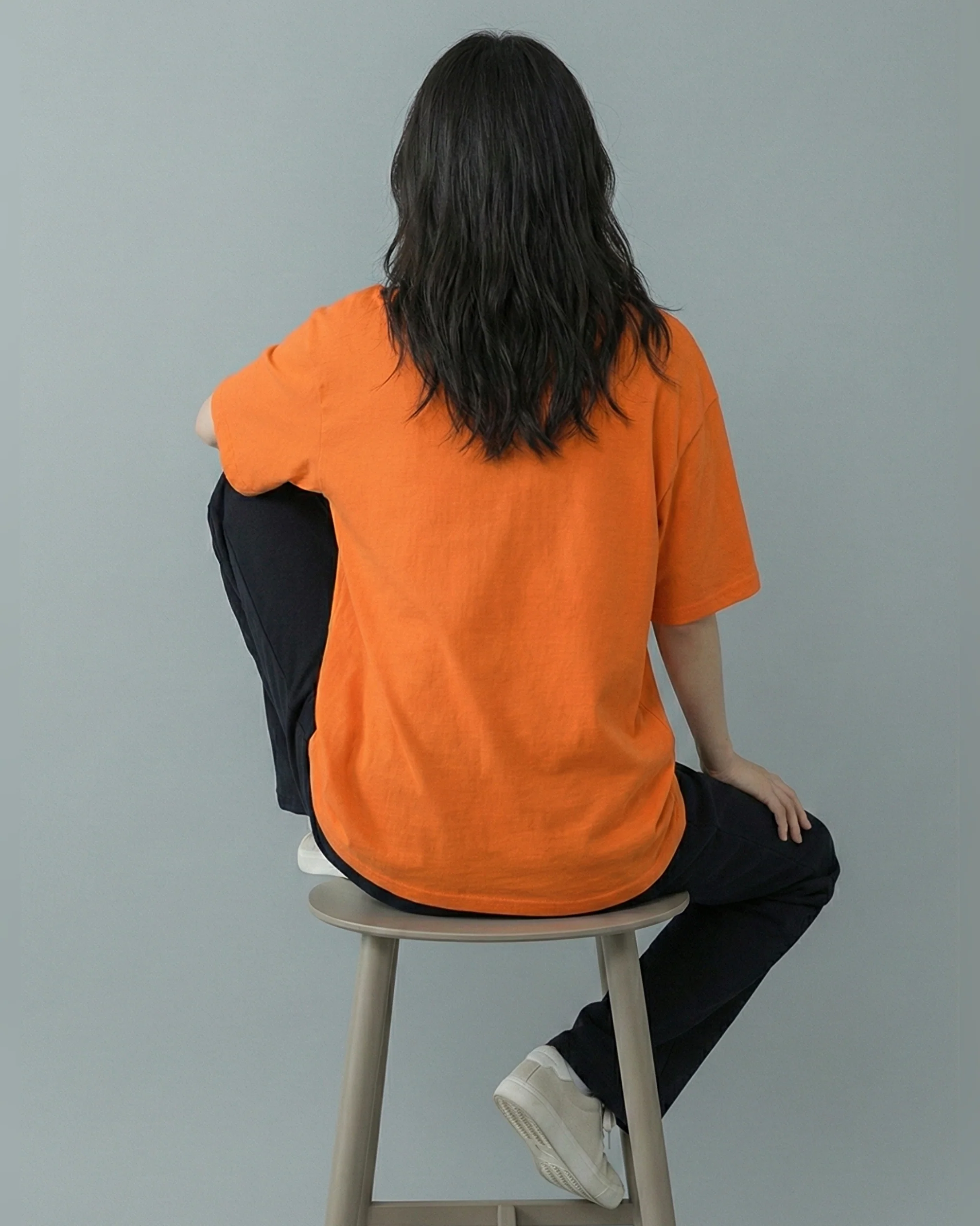 Smile Emoji Graphic Drop Shoulder Oversized Tee - Image 3